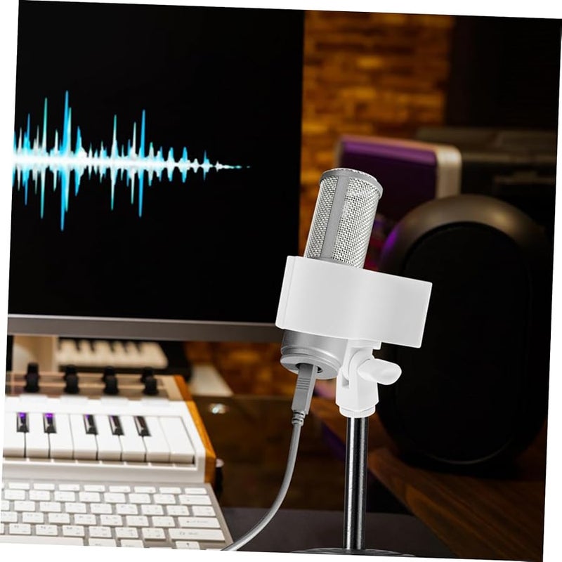 5pcs Black Microphone Clip Holder Lightweight Portable Grip for Studio Mobile Recording - Image 4